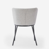 Stuhl für das Esszimmer in modernem Design aus Stoff mit schwarzen Beinen Lasta Preis