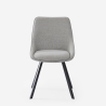 Stuhl drehbar für Esszimmer modernes Design aus Stoff Navya Lagerbestand