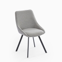 Stuhl drehbar für Esszimmer modernes Design aus Stoff Navya Auswahl