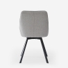 Stuhl drehbar für Esszimmer modernes Design aus Stoff Navya Modell