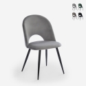Stuhl modern aus Samt gepolstert Esszimmer Küche Zarda Aktion