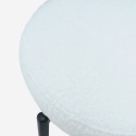 Hocker hoch modern Küche mit weißer Bouclé-Rückenlehne Opos Lagerbestand