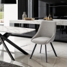Stuhl drehbar für Esszimmer modernes Design aus Stoff Navya Verkauf
