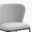 Stuhl für das Esszimmer in modernem Design aus Stoff mit schwarzen Beinen Lasta Kosten