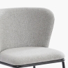 Stuhl für das Esszimmer in modernem Design aus Stoff mit schwarzen Beinen Lasta Kosten