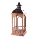 Set aus 2 dekorativen Shabby-Chic-Laternen aus Holz mit Kerzenhalter Palu Verkauf