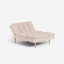Schlafsofa Klick Klack 2-Sitzer mit verstellbarer Rückenlehne Livra Sales