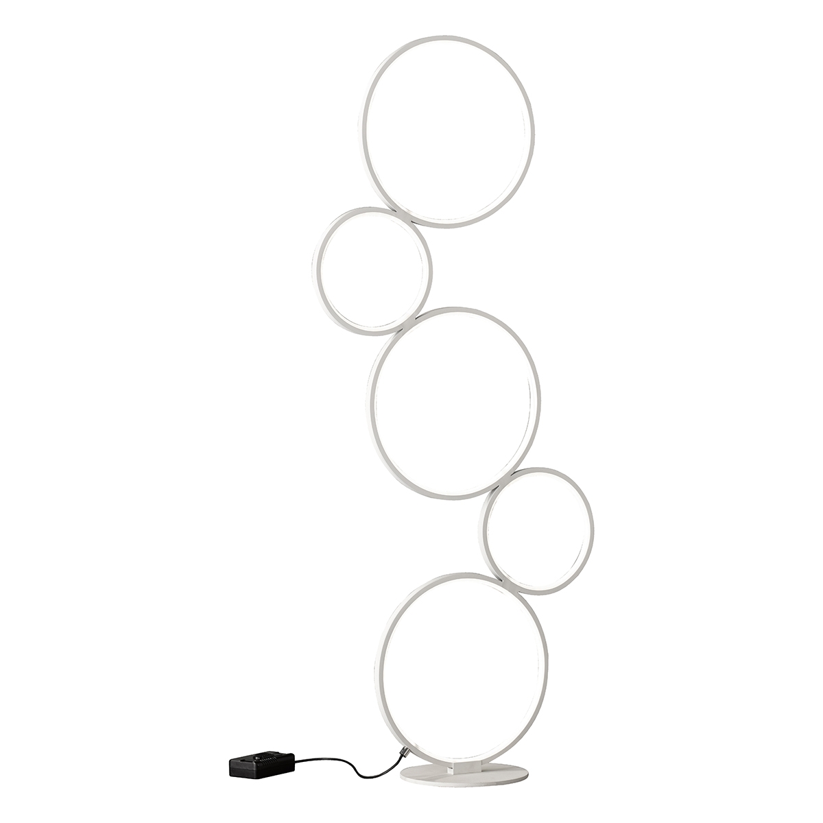 Moderne LED-Stehlampe im Design mit 5 Ringen, dimmbare Beleuchtung Nural Aktion