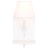 Wandleuchte mit USB-Wireless-Ladestation und Stoffschirm Myrik Angebot