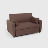 Porto Rico Ausziehbares 2-Sitzer-Schlafsofa, modernes Design aus Stoff 