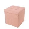 Quadratischer Aufbewahrungshocker aus Stoff, 34x34cm, Modell Liberty Katalog