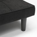 Giada Dark 2 Sitzer Stoff Design Sofa Bett für Haus und Büro Modell