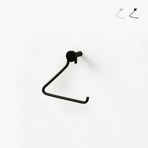 Moderner Kinny Toilettenrollenhalter zur Wandmontage in mattem Metall Aktion