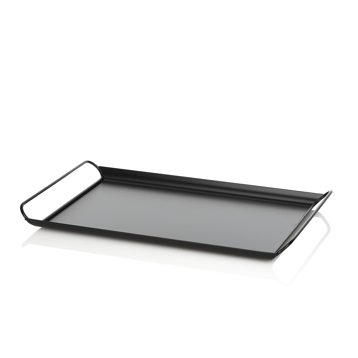 Schwarzes Metall-Serviertablett Thomas Aktion Schwarzes Metall-Serviertablett Thomas Aktion
