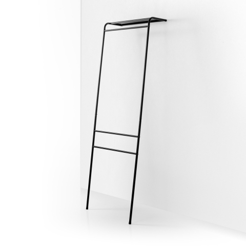 Wandgarderobe aus schwarzem Metall Toru Aktion