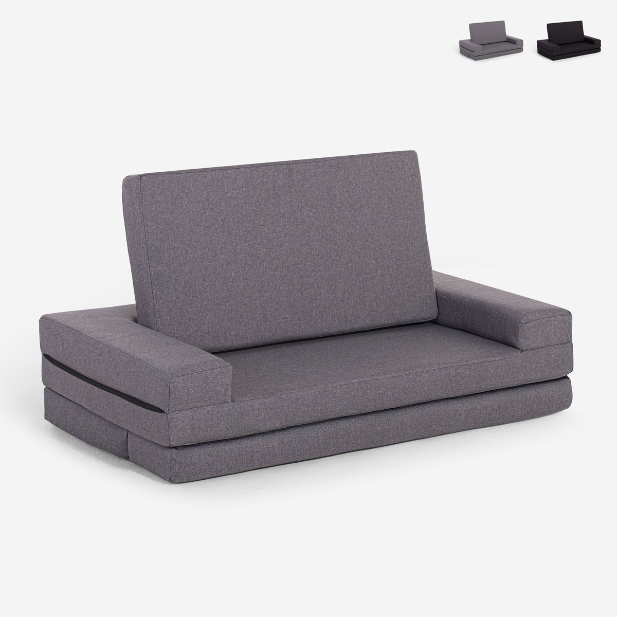 Schlafsofa 2-Sitzer, platzsparend zusammenklappbar, Stoff Miranda Aktion Schlafsofa 2-Sitzer, platzsparend zusammenklappbar, Stoff Miranda Aktion
