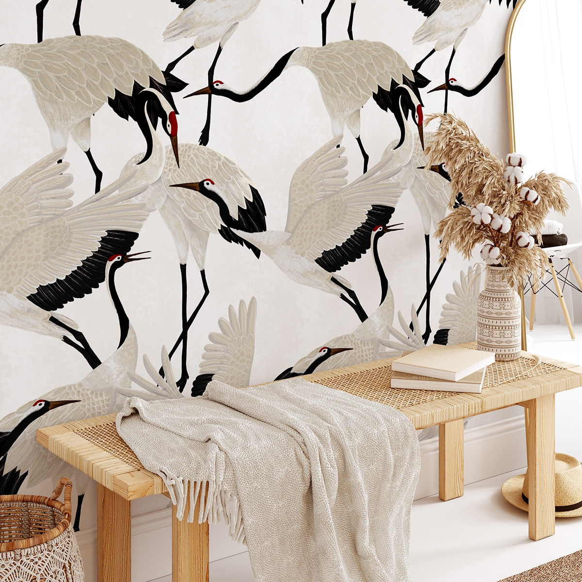 Moderne elegante orientalische Tapete für Wohnzimmer Aironi Bianchi Aktion Moderne elegante orientalische Tapete für Wohnzimmer Aironi Bianchi Aktion