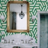 Selbstklebende Tapete für moderne Wohnzimmer Geometrica Grün Angebot