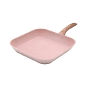 6-teilige Topf-Set mit Bratpfanne und Grillpfanne, rosa Granit, Stonerose Modell