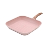 6-teilige Topf-Set mit Bratpfanne und Grillpfanne, rosa Granit, Stonerose Modell