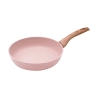 6-teilige Topf-Set mit Bratpfanne und Grillpfanne, rosa Granit, Stonerose Eigenschaften
