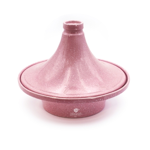 Antihaft Tajine-Keramiktopf in Rosa 26cm Bisetti Stonerose Aktion