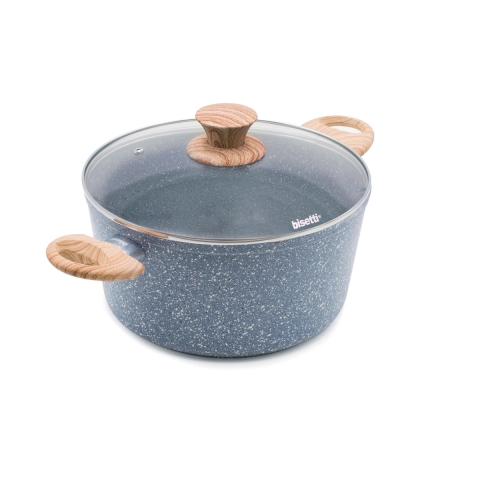Antihaft-Aluminium-Kasserolle 24cm Bisetti Pierre Gourmet Aktion