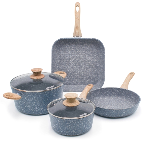 Topfset 6 Töpfe Pfanne Grillpfanne antihaftbeschichtet Pierre Gourmet Aktion