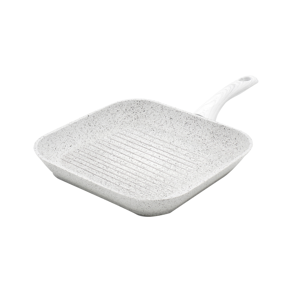 Antihaft-Grillpfanne 28x28cm mit weißem Holzgriff Stonewhite Aktion