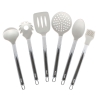 Set aus 6 Küchenutensilien aus Silikon mit Metallhalterung Stonewhite Angebot