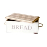 Brotkasten mit Holzschneidebrett Bisetti Stonewhite Aktion