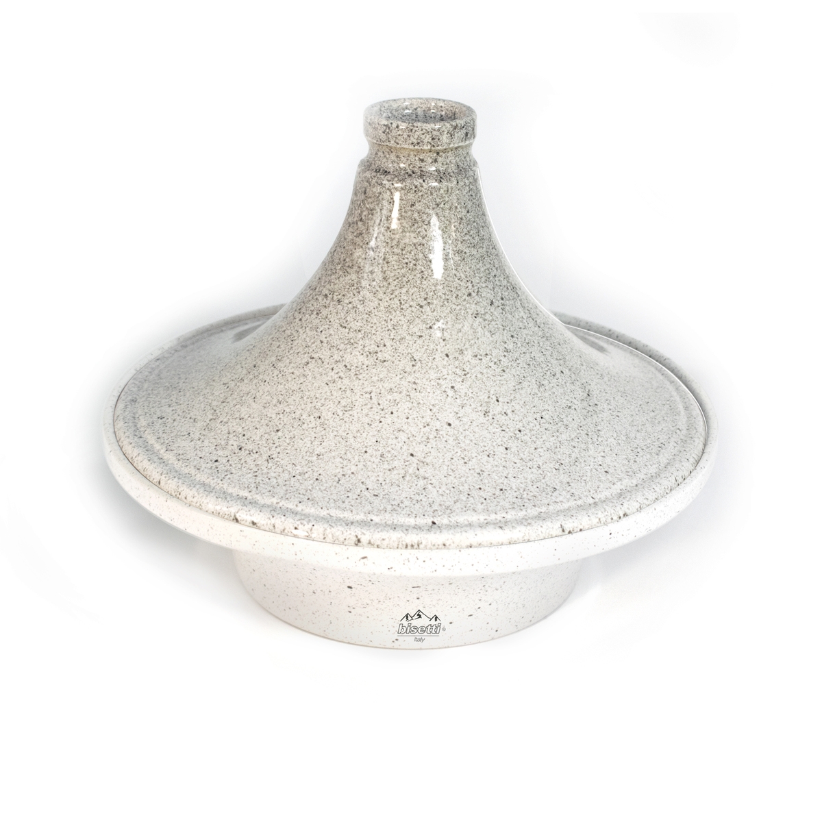 Marokkanischer Tajine-Topf antihaftbeschichtet 26cm Bisetti Stonewhite Aktion Marokkanischer Tajine-Topf antihaftbeschichtet 26cm Bisetti Stonewhite Aktion