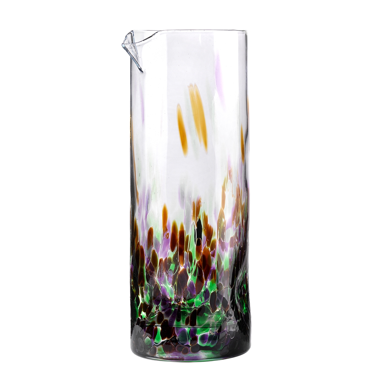 Banderoles Glaskaraffe 0,9 l Multicolor, 21 cm Aktion Banderoles Glaskaraffe 0,9 l Multicolor, 21 cm Aktion