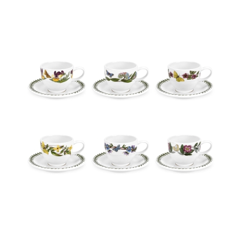 Set aus 6 Kaffeetassen aus Porzellan Portmeirion Botanic Garden Aktion