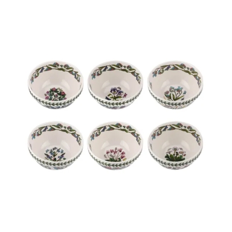 Set aus 6 stapelbaren Porzellanschüsseln 18 cm Portmeirion Botanic Garden Aktion