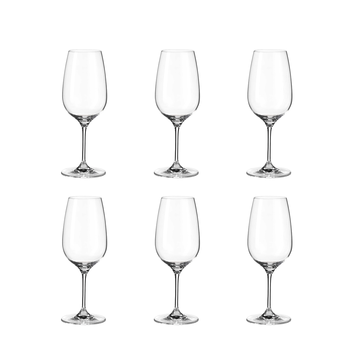 Set mit 6 Bordeaux-Gläsern, Tropfendesign 570 ml, kristallklares Glas, Sinfonia Aktion Set mit 6 Bordeaux-Gläsern, Tropfendesign 570 ml, kristallklares Glas, Sinfonia Aktion