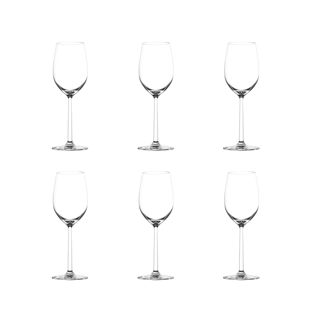 Set mit 6 Weingläsern zur Verkostung 320ml aus kristallinem Glas Shanghai Aktion