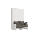 Schrankbett 1,5 Plätze 120x190cm mit Sofa Sofà Kentaro Verkauf