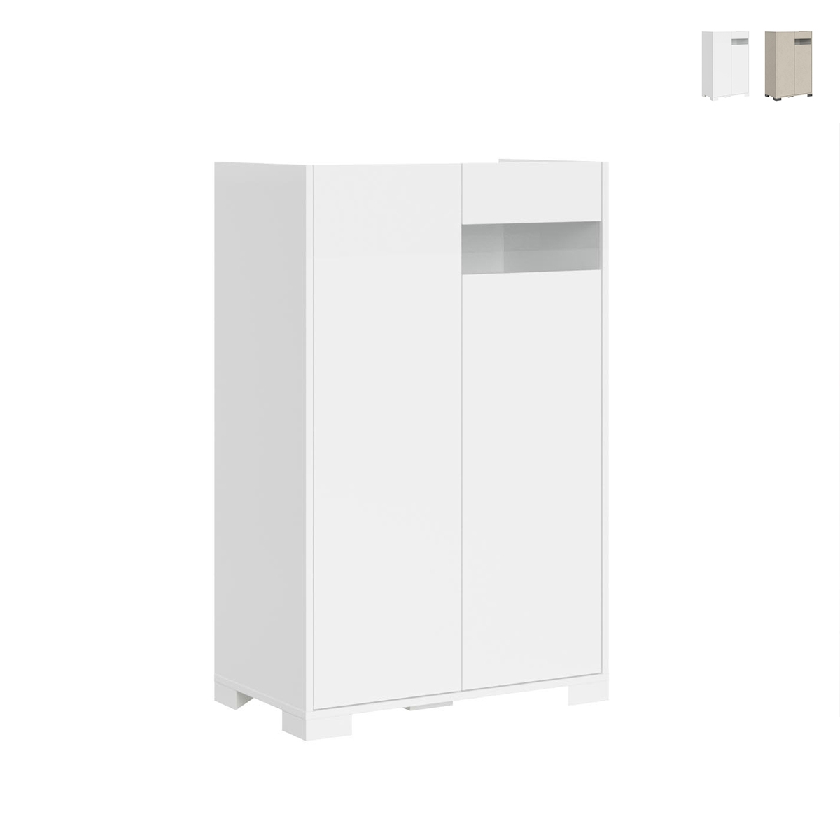 Moderner Highboard-Schrank 2-türig platzsparend 70x35x110 Riflesso Aktion Moderner Highboard-Schrank 2-türig platzsparend 70x35x110 Riflesso Aktion