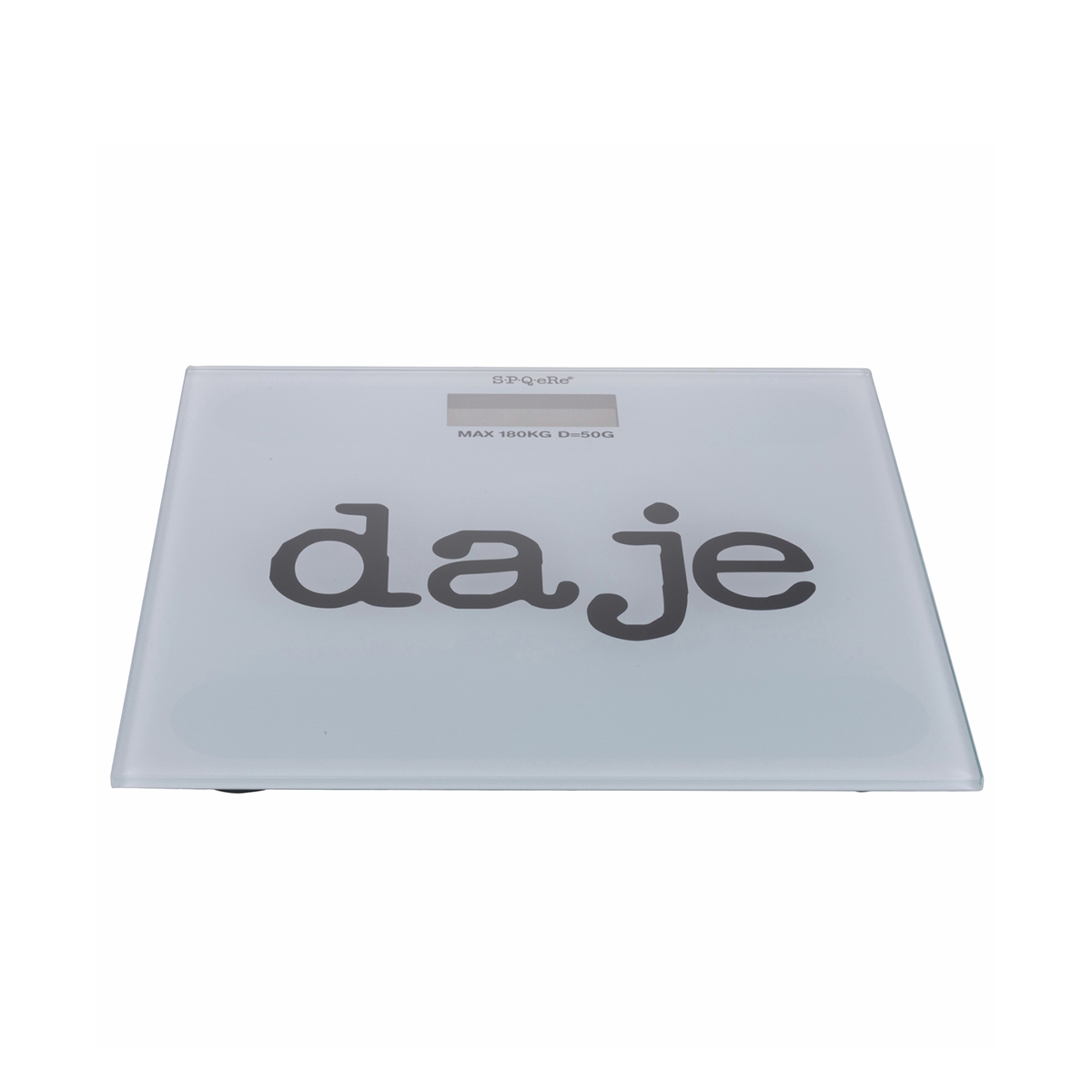 Digitale Personenwaage aus gehärtetem Glas 180kg SPQeRe Daje Aktion Digitale Personenwaage aus gehärtetem Glas 180kg SPQeRe Daje Aktion