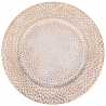6er-Set Tischuntersetzer 33cm, elegant dekoriert in Gold und Weiß, Modell Drop Angebot
