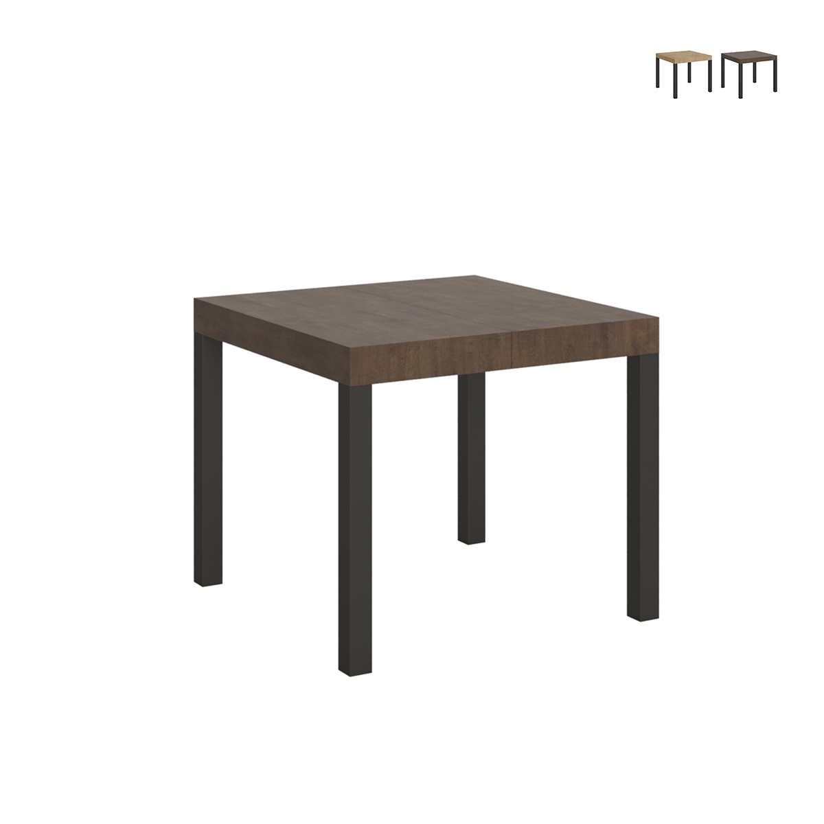 Moderner quadratischer ausziehbarer Tisch 90×90-246 Everyday im Industrie-Stil Aktion Moderner quadratischer ausziehbarer Tisch 90×90-246 Everyday im Industrie-Stil Aktion