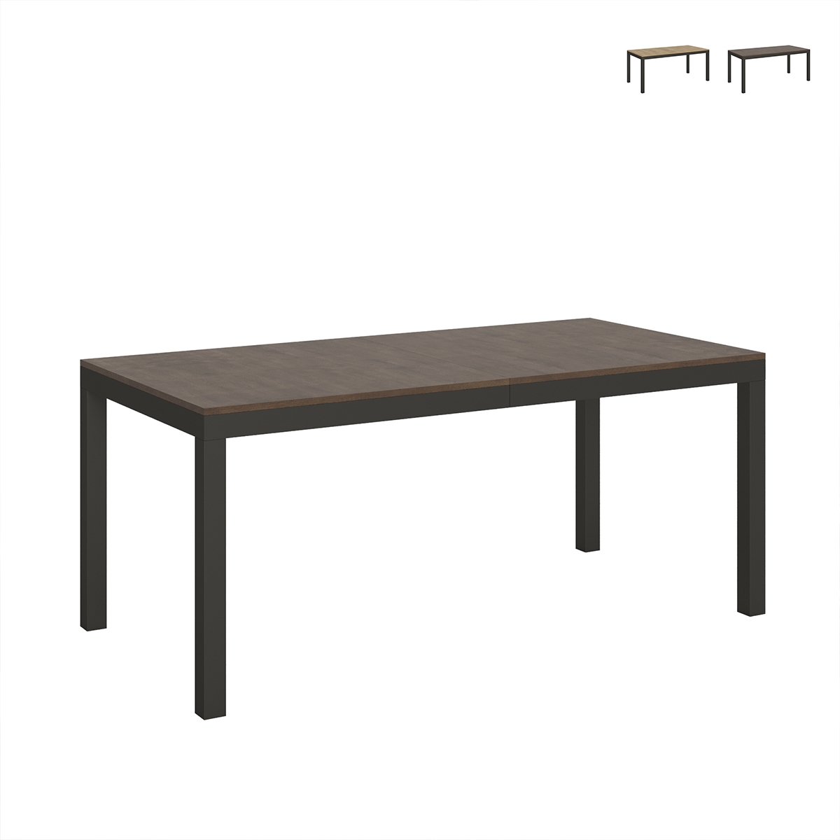 Ausziehbarer Esstisch Industrial Minimal Holz Metall 90×180-440 Everyday Evolution Aktion