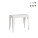 Erweiterbarer Konsolentisch minimalistisches Design für 10 Personen 90x42-198 Isotta Small Aktion