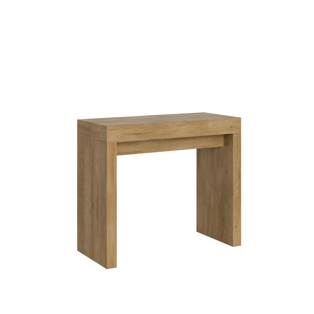 Verlängerbare Platzspar-Konsole 90x40-196 aus Holz Roxell Small Aktion
