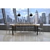 Ausziehbarer Konsolentisch im Industrie-Stil aus Holz 90x40-196 Everyday Small Angebot