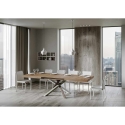 Moderner ausziehbarer Tisch mit überkreuzten Holzbeinen 90x180-440 Volantis Angebot