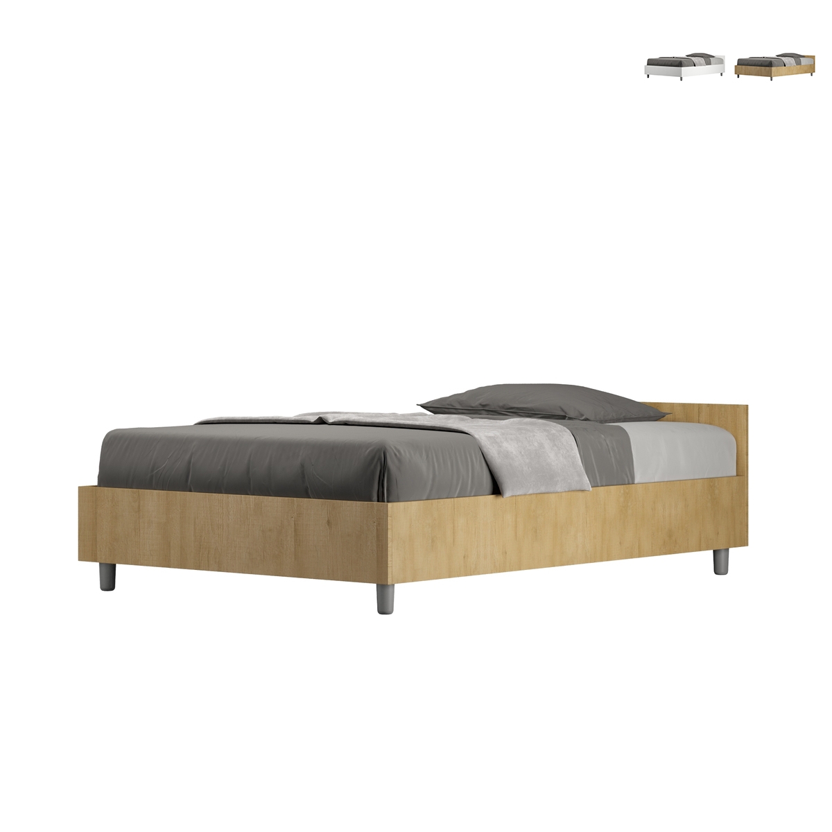 Moderner Polsterbett 120x190cm mit Bettkasten Nuamo Aktion Moderner Polsterbett 120x190cm mit Bettkasten Nuamo Aktion