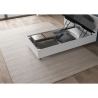 Einzelbett mit Stauraum 80x190 in Weißholz Nuamo Rabatte