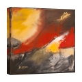 Modernes abstraktes Bild auf Leinwand Fuego H. Romero Aktion